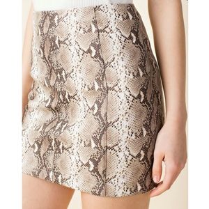 Wild Honey Snake Print Skirt